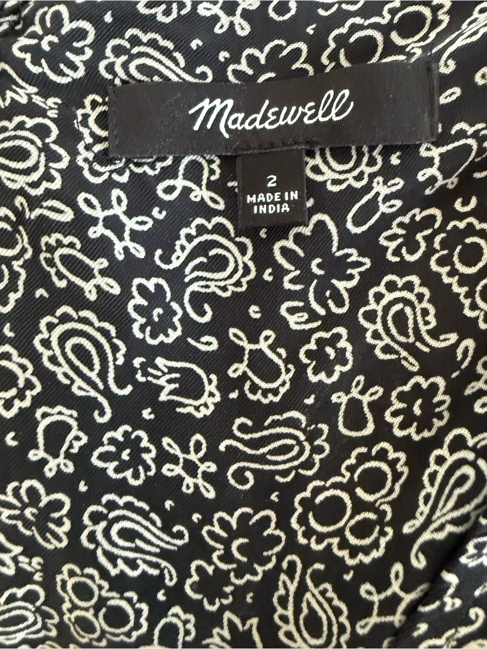 Madewell Floral Midi Dress Sz 2 Cupro Blend V Neck Resort Vacation Coastal Chic - Picture 6 of 12